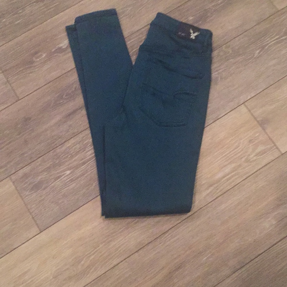 AE Green/Blue Jeans